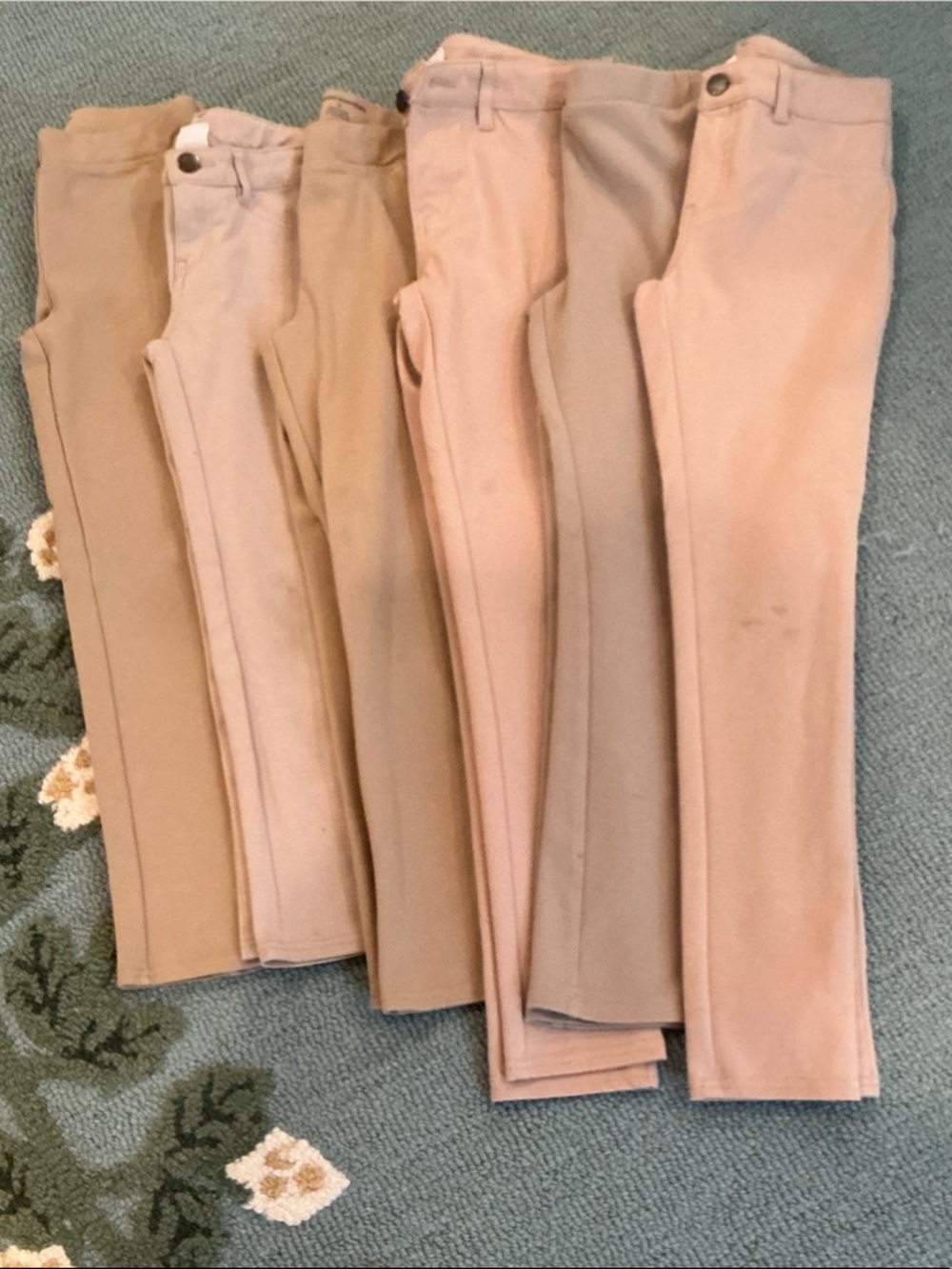 GAP Kids Beige/Tan Stretch Pants - Neutral Youth Bottoms